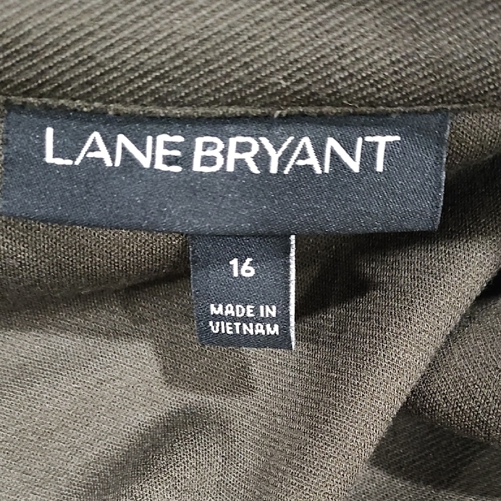 Lane Bryant Olive Blazer with Button Detail - Picture 11 of 11